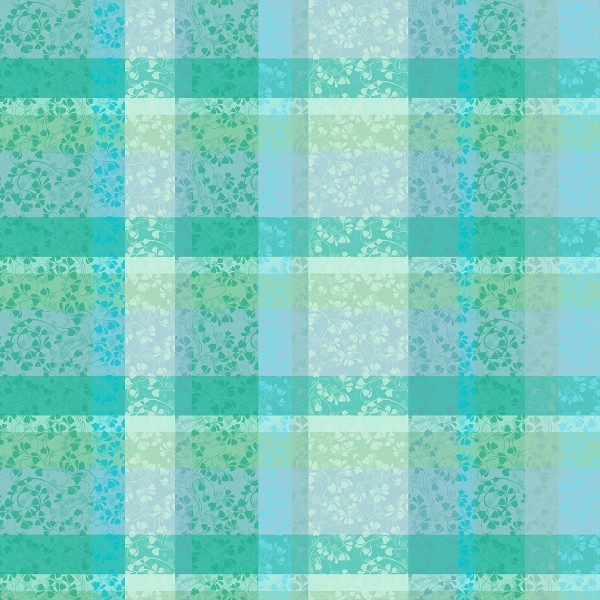 Nappes Mille Feuillages Turquoise, Garnier-Thiébaut 