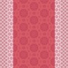 Tissu enduit Mille Rosaces Framboise laize 180cm, Garnier-Thiébaut