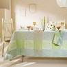 Tissu nappes au mètre Mille Parfums Verde laize 185cm, Garnier-Thiébaut