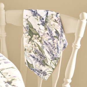 Serviettes de table métis lavé lin et coton Parfum de lavande Mauve, Garnier-Thiébaut 2