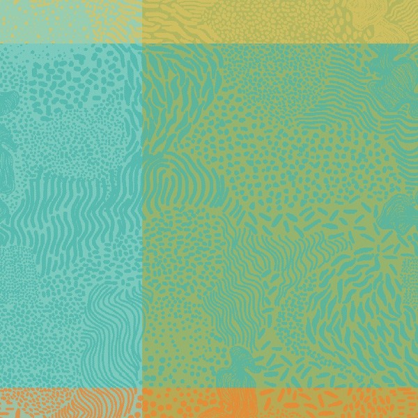 Serviettes de table Mille Vagues Exotique, Garnier-Thiébaut