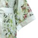 Garnier-Thiébaut - Kimono long en satin de coton 120 fils/cm² Foliage Vert d'eau