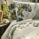 Garnier-Thiébaut - Housse de couette imprimée en percale de coton 80 fils/cm² Giardino