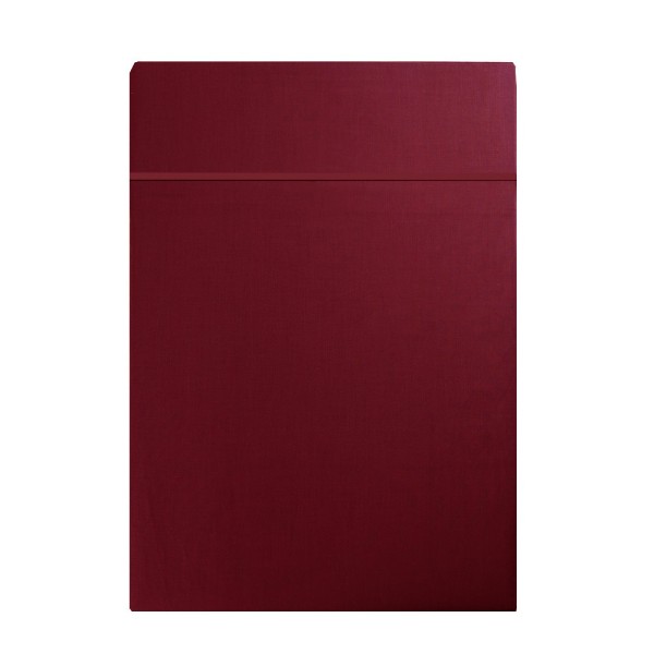 Garnier-Thiébaut - Drap plat uni en satin de coton 120 fils/cm² Ava Dahlia