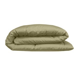 Garnier-Thiébaut - Housse de couette unie en satin de coton 120 fils/cm² Ava Mordoré 2