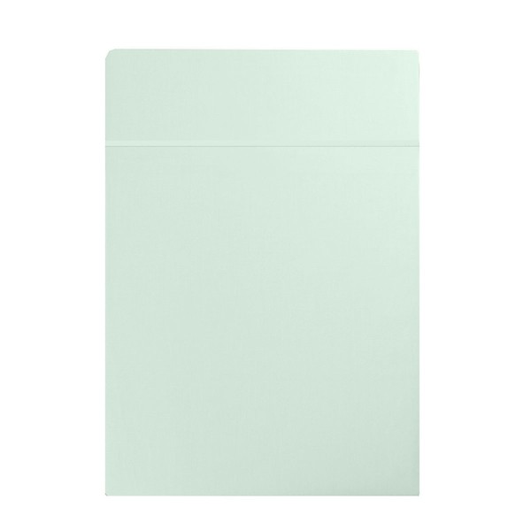 Garnier-Thiébaut - Drap plat uni en satin de coton 120 fils/cm² Ava Lagon