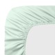 Drap housse uni Bonnets 30cm en satin de coton 120 fils/cm² Ava Lagon