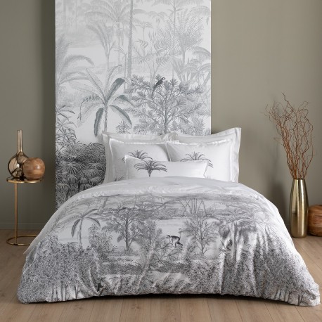 Amazone, Housse de couette haut de gamme en satin de coton Bio 120 fils/cm², Alexandre Turpault