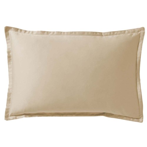 Taie rectangulaire satin de coton Bio Teophile Désert