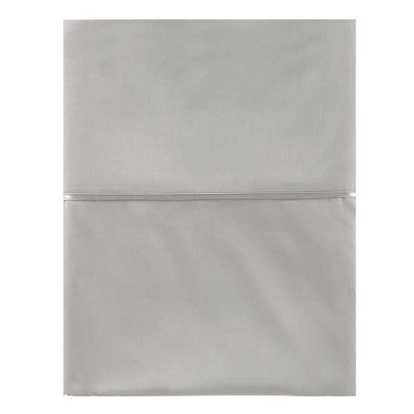 Drap plat satin de coton Bio Teophile Argent
