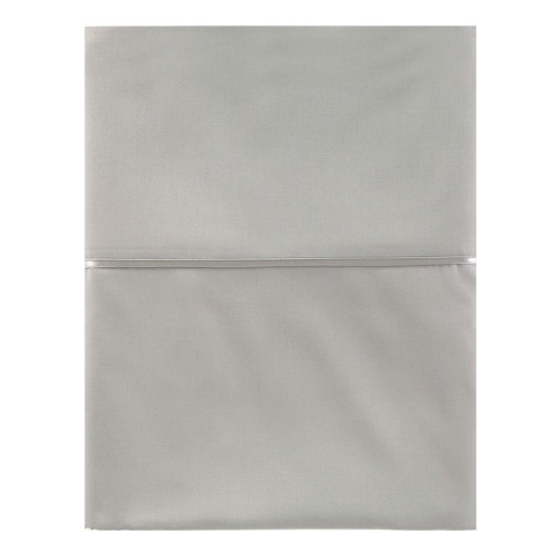 Drap plat satin de coton Bio Teophile Argent