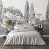 Alexandre Turpault - Housse de couette unie en satin de coton Bio 120 fils/cm² Teophile Argent