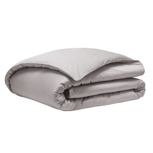 Housse de couette unie en satin de coton Bio Teophile Lune, Alexandre Turpault 2