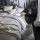 Housse de couette unie en satin de coton Bio Teophile Lune, Alexandre Turpault