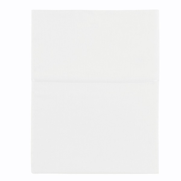 Drap plat satin de coton Bio Teophile Neige