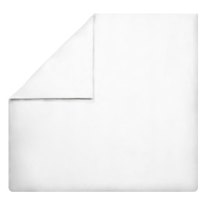 Housse de couette unie en satin de coton Bio Teophile Neige, Alexandre Turpault 2