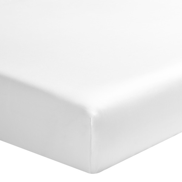 Drap housse satin de coton Bio Teophile Neige