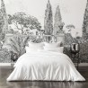 Alexandre Turpault - Housse de couette unie en satin de coton Bio 120 fils/cm² Teophile Neige