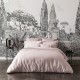 Alexandre Turpault - Housse de couette unie en satin de coton Bio 120 fils/cm² Teophile Rosée