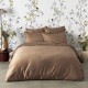 Alexandre Turpault - Housse de couette unie en satin de coton Bio 120 fils/cm² Teophile Biche