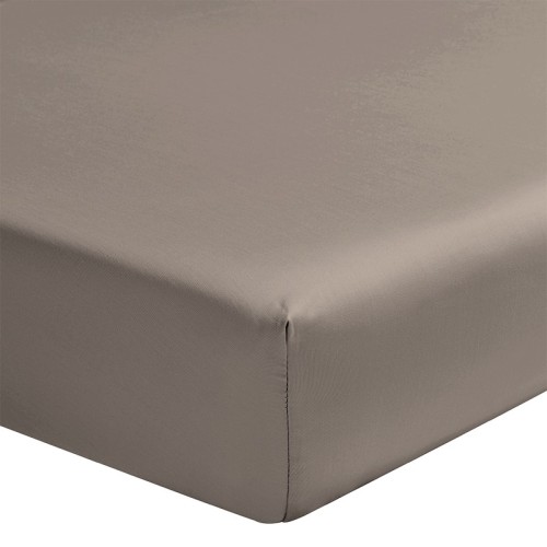 Alexandre Turpault - Drap housse uni en satin de coton Bio 120 fils/cm² Teophile Biche