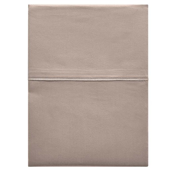 Alexandre Turpault - Drap plat uni en satin de coton Bio 120 fils/cm² Teophile Biche