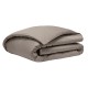 Alexandre Turpault -Housse de couette unie en satin de coton Bio 120 fils/cm² Teophile Biche