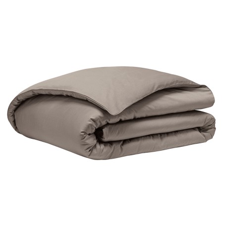 Alexandre Turpault -Housse de couette unie en satin de coton Bio 120 fils/cm² Teophile Biche