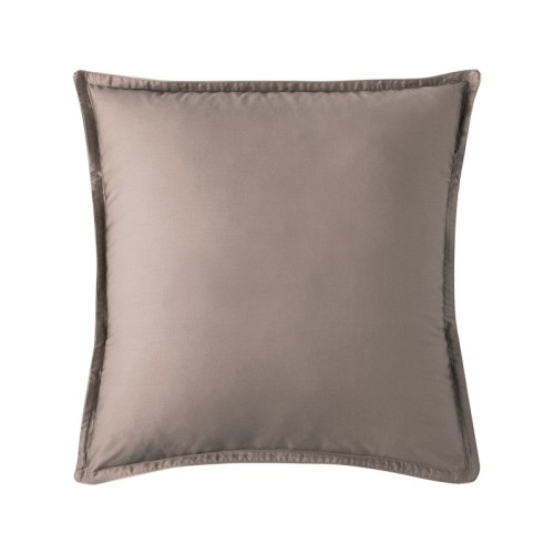 Alexandre Turpault - Taie carrée unie en satin de coton Bio 120 fils/cm² Teophile Biche
