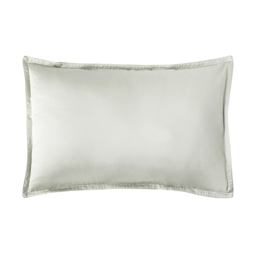 Alexandre Turpault - Taie rectangle unie en satin de coton Bio 120 fils/cm² Teophile Tilleul