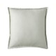 Alexandre Turpault - Taie carrée unie en satin de coton Bio 120 fils/cm² Teophile Tilleul