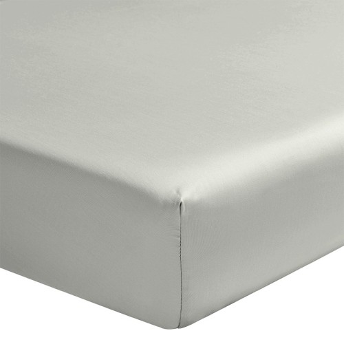 Alexandre Turpault - Drap housse uni en satin de coton Bio 120 fils/cm² Teophile Tilleul