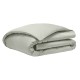 Alexandre Turpault - Housse de couette unie en satin de coton Bio 120 fils/cm² Teophile Tilleul