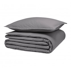 Alexandre Turpault - Housse de couette unie en satin de coton Bio 120 fils/cm² Teophile Météore