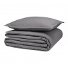 Alexandre Turpault - Housse de couette unie en satin de coton Bio 120 fils/cm² Teophile Météore