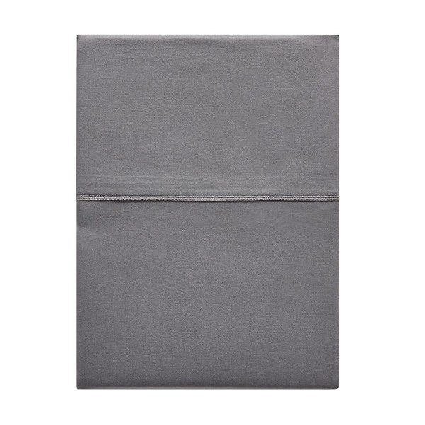 Alexandre Turpault - Drap plat uni en satin de coton Bio 120 fils/cm² Teophile Météore