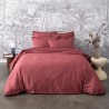 Alexandre Turpault - Parure de lit unie en satin de coton Bio 120 fils/cm² Teophile Cosmos
