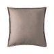 Taie d'oreiller carrée en satin de coton uni Teophile Biche