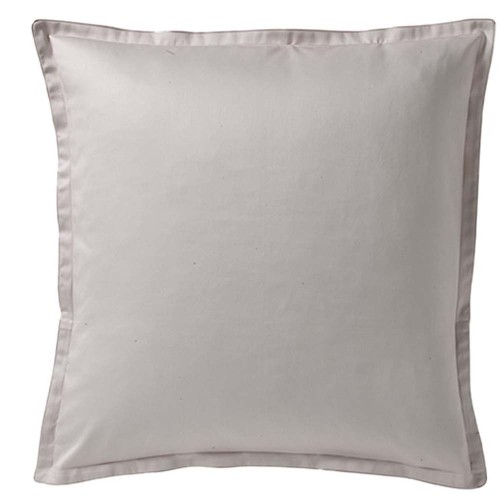 Taie d'oreiller carrée en satin de coton uni Teophile Lune