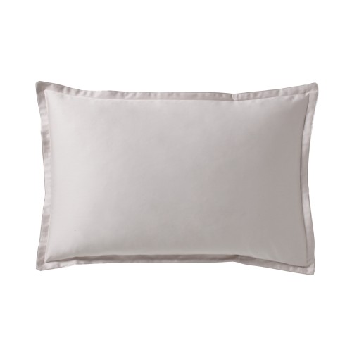 Taie d'oreiller rectangle en satin de coton uni Teophile Lune
