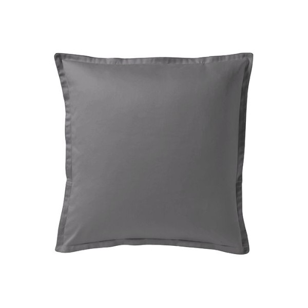 Taie d'oreiller carrée en satin de coton uni Teophile Météore