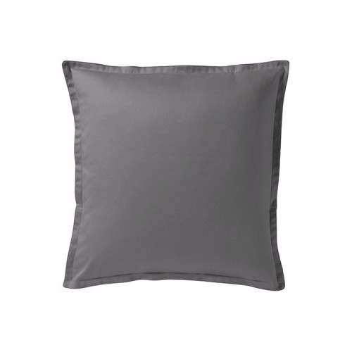 Taie d'oreiller carrée en satin de coton uni Teophile Météore