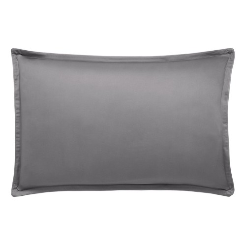 Taie d'oreiller rectangle en satin de coton uni Teophile Météore