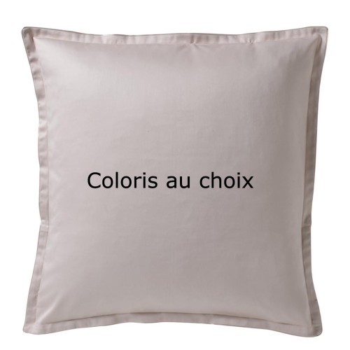 Taie d'oreiller satin de coton uni Teophile, Alexandre Turpault
