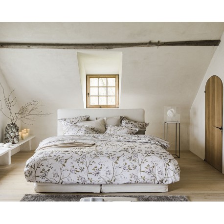 Egérie Aube, Housse de couette en satin de coton Bio 120 fils/cm² - Alexandre Turpault