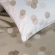 Garnier-Thiébaut - Parure de lit brodée en satin de coton 120 fils/cm² Hexagones Angora