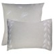 Garnier-Thiébaut - Taies d'oreiller brodées en percale de coton 80 fils/cm² lavé, Brise d'été Naturel