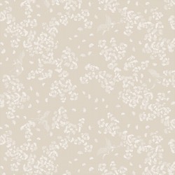 Tissu enduit Mille Ginkos Naturel laize 180cm, Garnier-Thiébaut