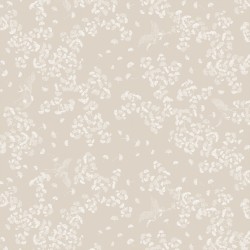 Tissu nappes au mètre Mille Ginkos Naturel, en 185cm Garnier-Thiébaut