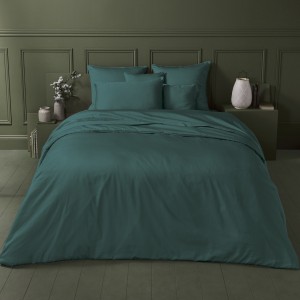 Garnier-Thiébaut - Tissu uni en satin de coton 120 fils/cm² Ava Canard 2